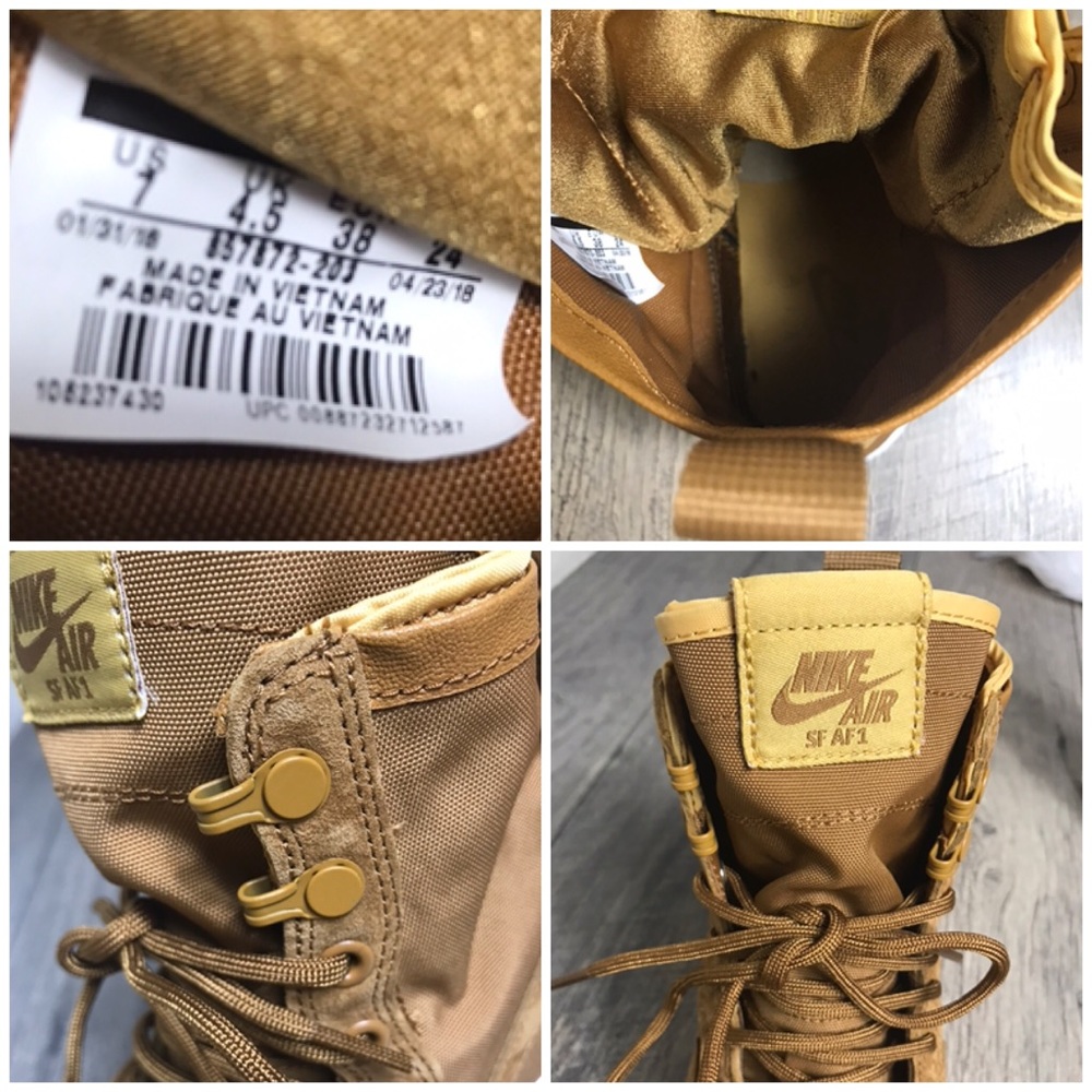 NWT Nike SF Air Force 1  Muted Bronze W AUTHENTIC - Picture 8 of 8